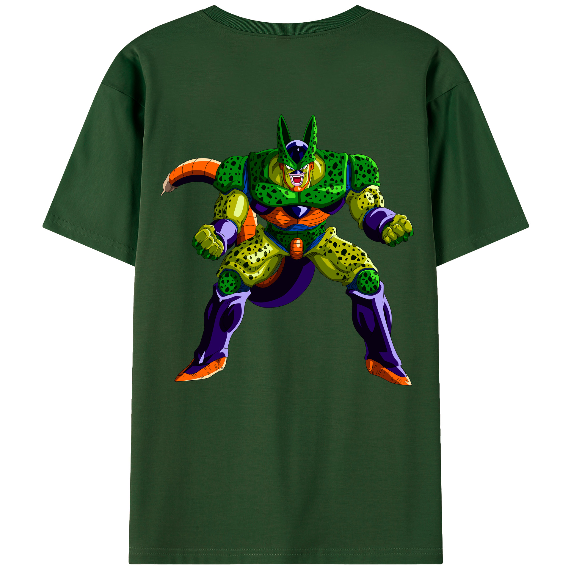（画像用） ドラゴンボール セル DRAGON BALL Cell 綿100％半袖Tシャツ（背面プリント）
